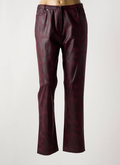 Pantalon slim rouge GUY DUBOUIS pour femme