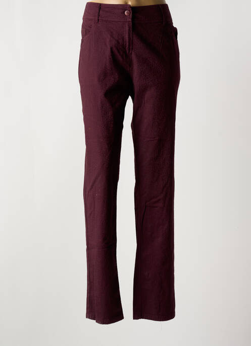 Pantalon slim rouge GUY DUBOUIS pour femme