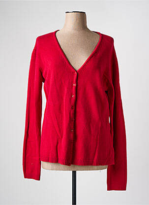 Gilet manches longues stretch rose fonce COULEURS DU TEMPS femme