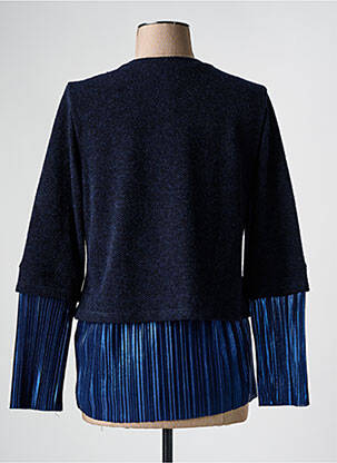 Pull coupe droite manches longues bleu MERI & ESCA femme