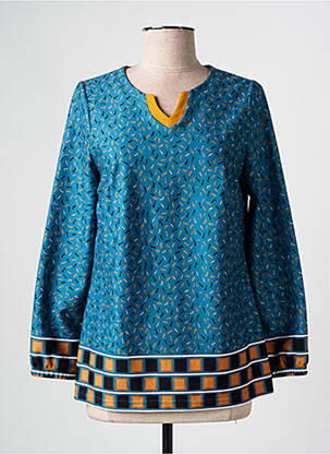 T-shirt manches longues manches longues bleu MERI & ESCA femme