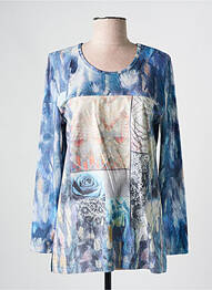 T-shirt manches longues manches longues bleu GUY DUBOUIS femme