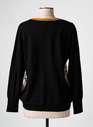 Pull col v manches longues noir GUY DUBOUIS femme