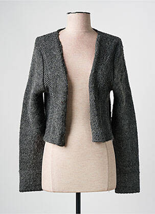 Gilet manches longues coupe cintrée gris MERI & ESCA femme