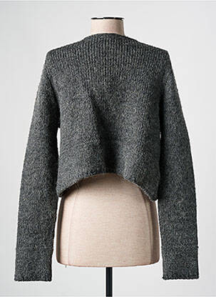 Gilet manches longues coupe cintrée gris MERI & ESCA femme