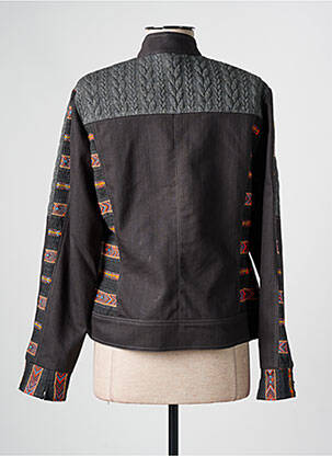 Veste casual col rond gris MERI & ESCA femme