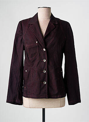Veste casual coupe cintrée violet GUY DUBOUIS femme