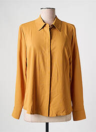 Chemisier coupe droite manches longues jaune GREGORY PAT femme
