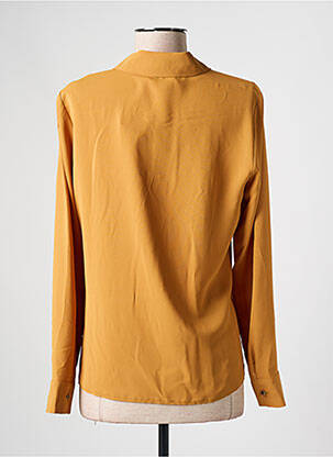 Chemisier coupe droite manches longues jaune GREGORY PAT femme