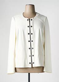 Veste casual col rond blanc MERI & ESCA femme