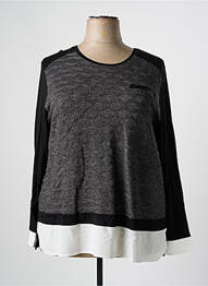 Pull col rond manches longues gris MERI & ESCA femme