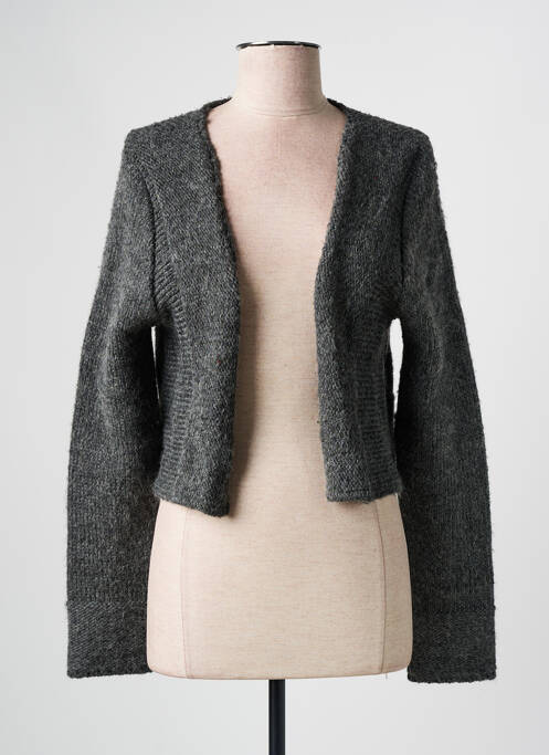 Gilet manches longues coupe cintrée gris MERI & ESCA femme