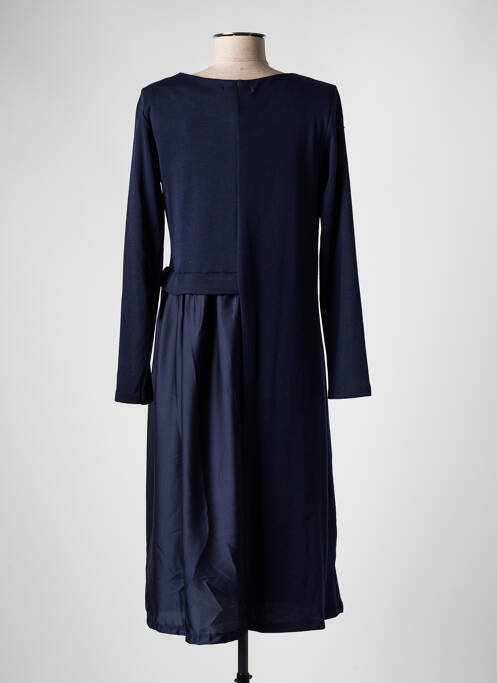 Robe mi-longue bleu COULEURS DU TEMPS femme