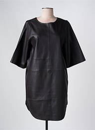 Robe courte manches 3/4 manches 3/4 noir YAYA femme