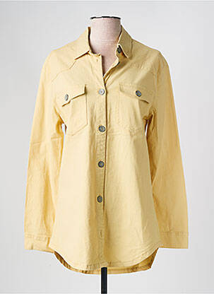 Chemisier coupe cintrée manches longues jaune RED BUTTON femme