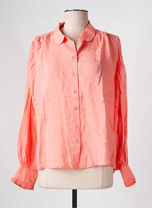 Chemisier coupe droite manches longues orange YAYA femme