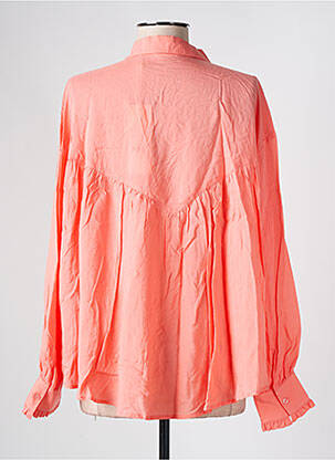 Chemisier coupe droite manches longues orange YAYA femme