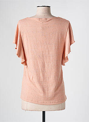 T-shirt col v manches courtes rose MOLLY BRACKEN femme