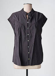 Chemisier manches courtes manches courtes gris YAYA femme