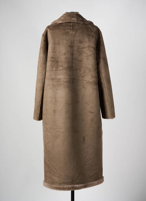 Manteau long marron YAYA pour femme