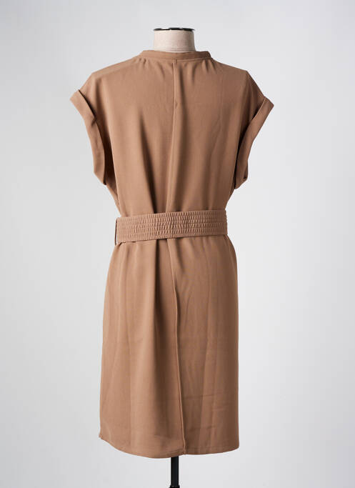 Robe mi-longue marron YAYA pour femme