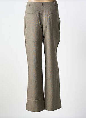 Pantalon chino tissage popeline taille normale marron YAYA femme