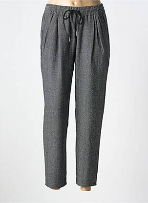 Pantalon droit taille élastique taille normale noir MOLLY BRACKEN femme