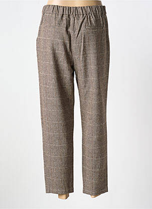 Pantalon 7/8 taille haute taille haute marron MOLLY BRACKEN femme