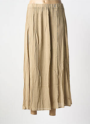 Jupe longue taille haute beige YAYA femme