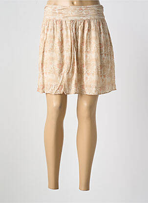 Jupe courte doublure beige YAYA femme