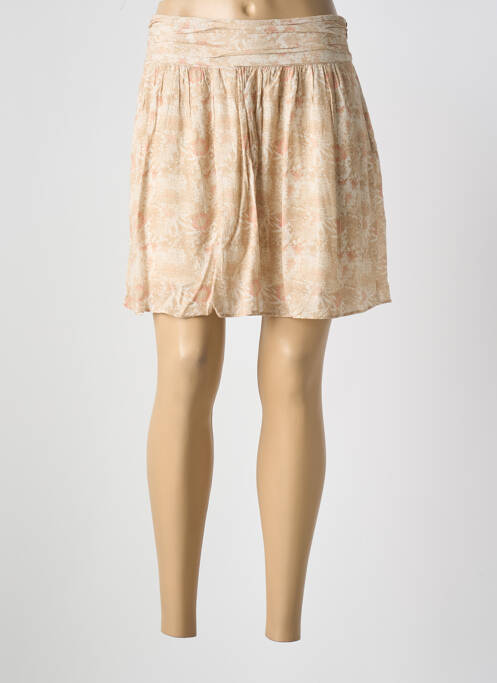 Jupe courte beige YAYA pour femme