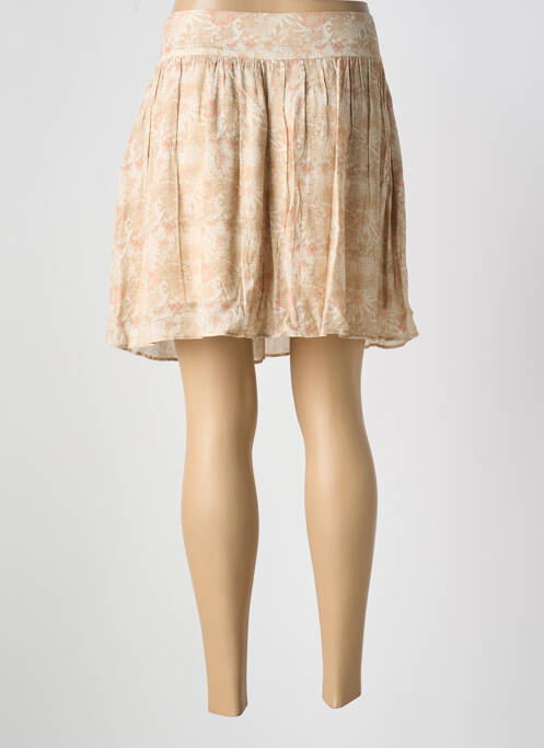 Jupe courte beige YAYA pour femme