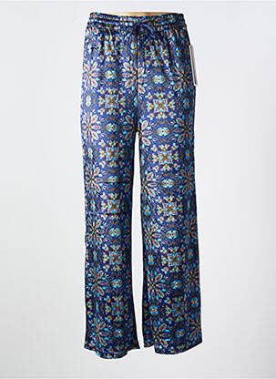 Pantalon droit stretch taille normale bleu AGATHE & LOUISE femme