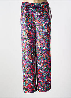 Pantalon droit stretch taille normale violet AGATHE & LOUISE femme