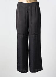 Pantalon large fermeture zip latéral taille haute noir AGATHE & LOUISE femme