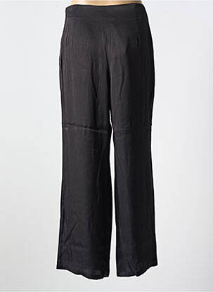 Pantalon large fermeture zip latéral taille haute noir AGATHE & LOUISE femme