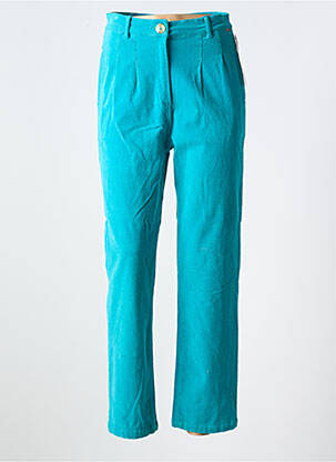 Pantalon droit stretch taille haute bleu AGATHE & LOUISE femme