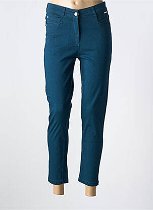 Pantalon 7/8 stretch taille normale bleu AGATHE & LOUISE femme