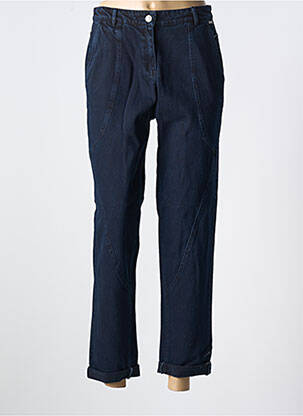 Jeans coupe droite taille haute taille haute bleu AGATHE & LOUISE femme