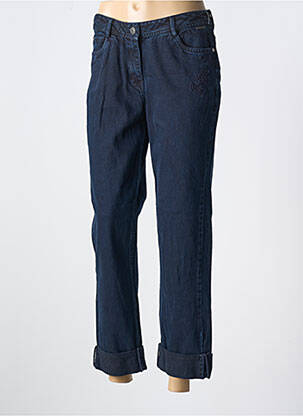 Jeans coupe droite stretch taille normale bleu AGATHE & LOUISE femme