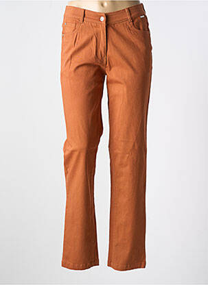 Jeans coupe slim stretch taille normale orange AGATHE & LOUISE femme