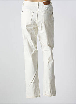 Jeans coupe droite stretch taille normale beige AGATHE & LOUISE femme
