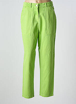 Jeans coupe droite taille normale taille normale vert AGATHE & LOUISE femme