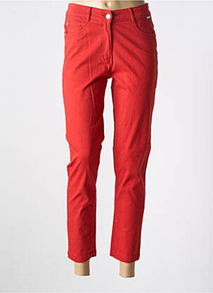 Jeans coupe slim taille normale taille normale rouge AGATHE & LOUISE femme