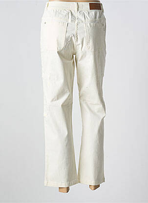 Jeans coupe droite stretch taille normale beige AGATHE & LOUISE femme