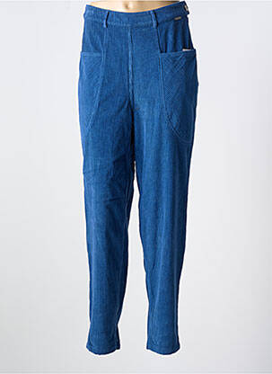 Pantalon slim stretch taille haute bleu AGATHE & LOUISE femme