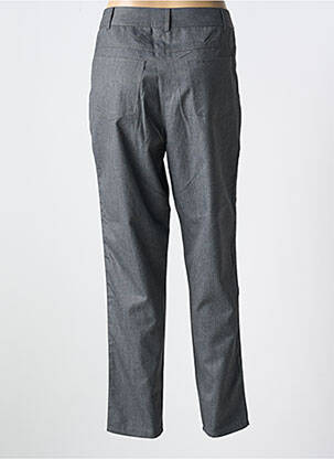 Pantalon chino fermeture zippée sous rabat boutonné taille haute gris AGATHE & LOUISE femme