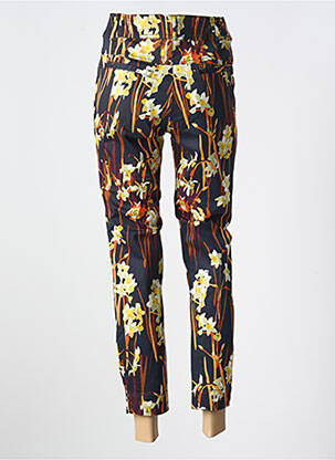 Pantalon chino tissage popeline taille normale noir AGATHE & LOUISE femme