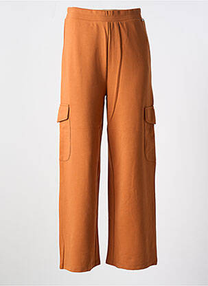 Pantalon cargo coupe droite taille normale orange AGATHE & LOUISE femme