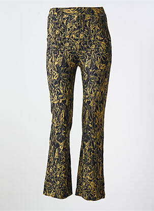 Pantalon flare stretch taille haute noir AGATHE & LOUISE femme